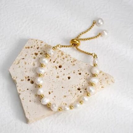 PULSERA DE PERLAS BLANCAS